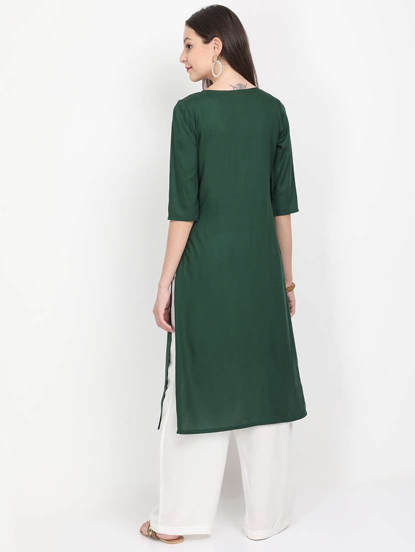 women's straight kurta - 17426482 -  Standard Image - 3