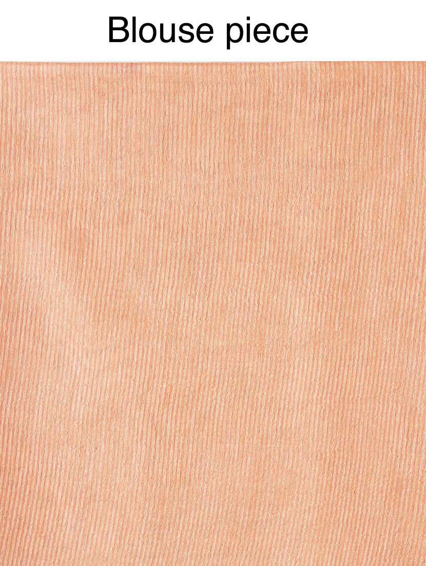 peach silk bhagalpuri saree with blouse - 17428026 -  Standard Image - 3