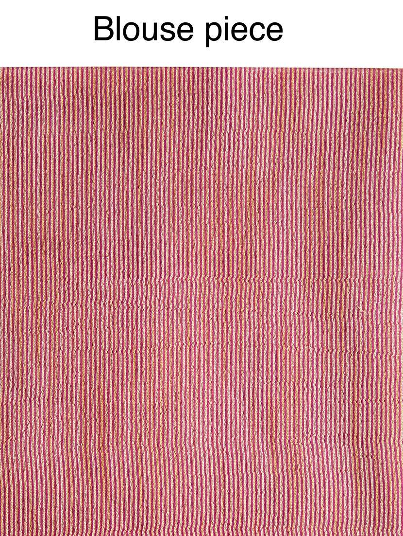 striped bhagalpuri saree with blouse - 17428032 -  Standard Image - 3