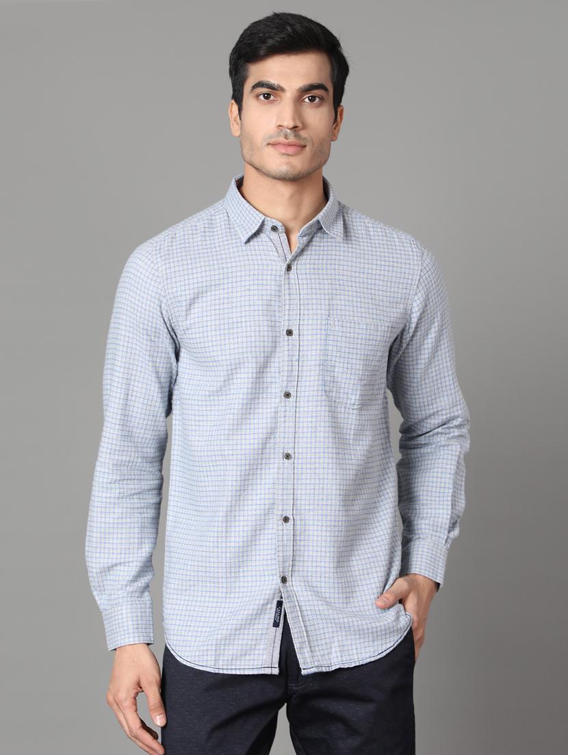 light blue checkered casual shirt  - 17428460 -  Zoom Image - 0