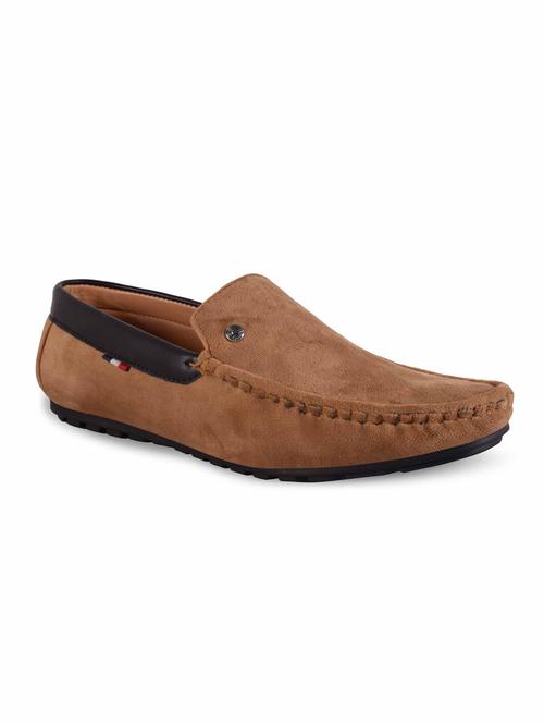 tan slip on loafers - 17428724 -  Standard Image - 0