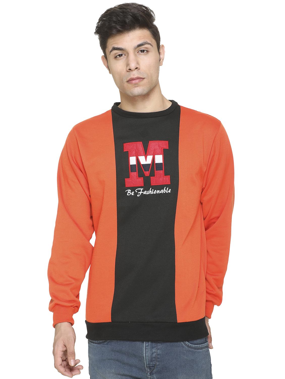 orange printed cut & sew sweatshirt - 17428755 - Zoom Image - 0