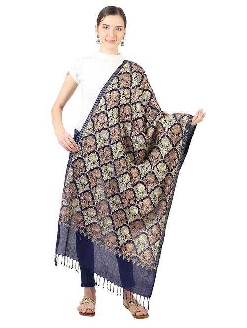 women's self design print stole - 17428943 - Standard Image - 0