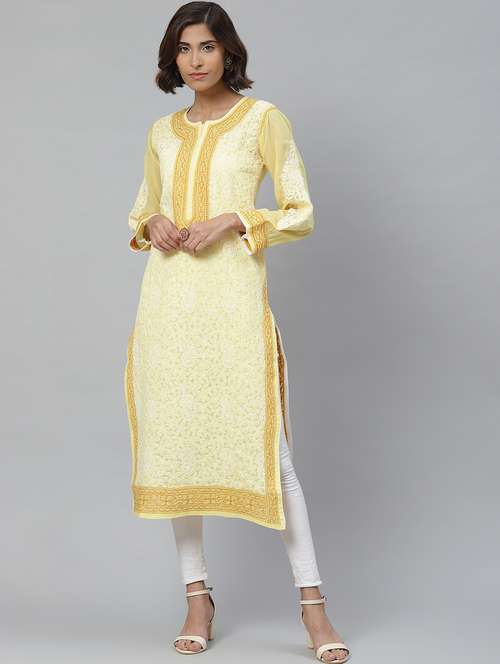 women's straight kurta - 17429343 -  Standard Image - 0