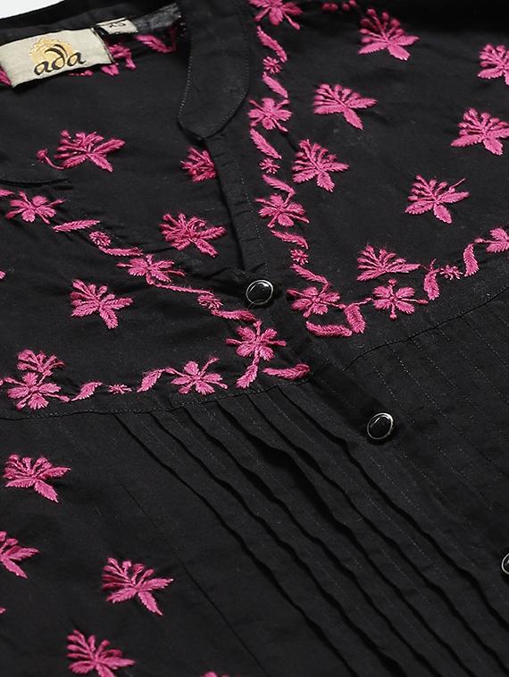 chikankari kurta pant set - 17430480 - Standard Image - 3