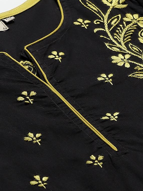 chikankari kurta pant set - 17430483 - Standard Image - 3
