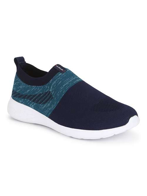navy polyester sport shoes - 17431627 -  Standard Image - 0