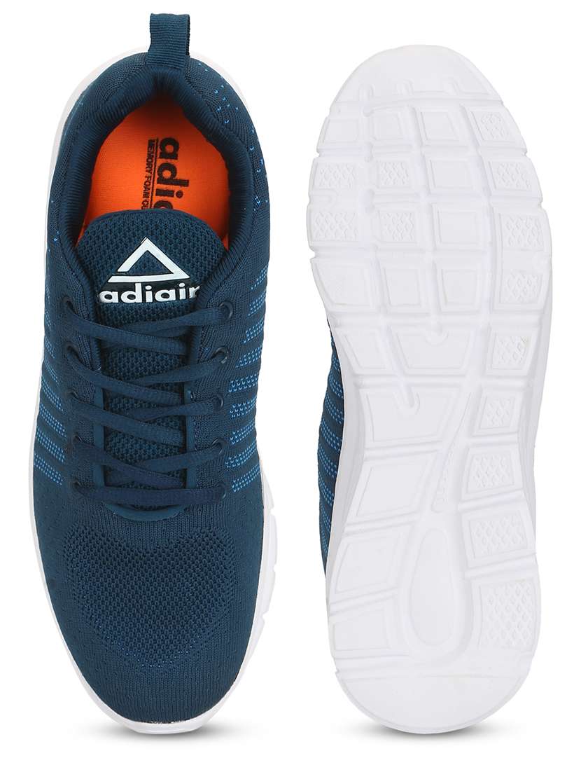 blue polyester sport shoes - 17432402 -  Standard Image - 3