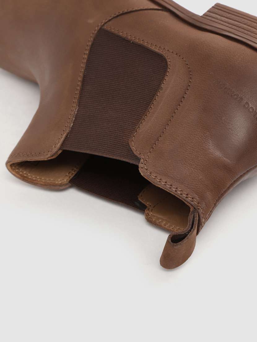 brown leather high ankle boots - 17432474 -  Standard Image - 5