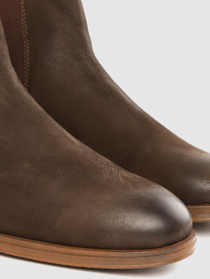 men solid slip on boots - 17432475 -  Standard Image - 5