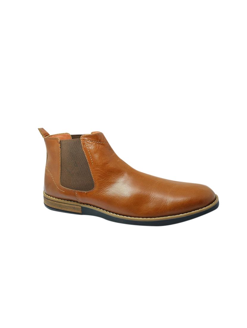 tan leather high ankle boots - 17432476 - Zoom Image - 0