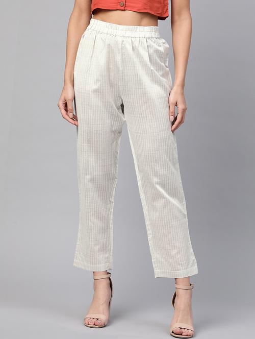 high rise flat front trouser  - 17432506 -  Standard Image - 0