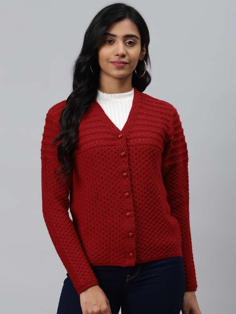 self design regular cardigan 