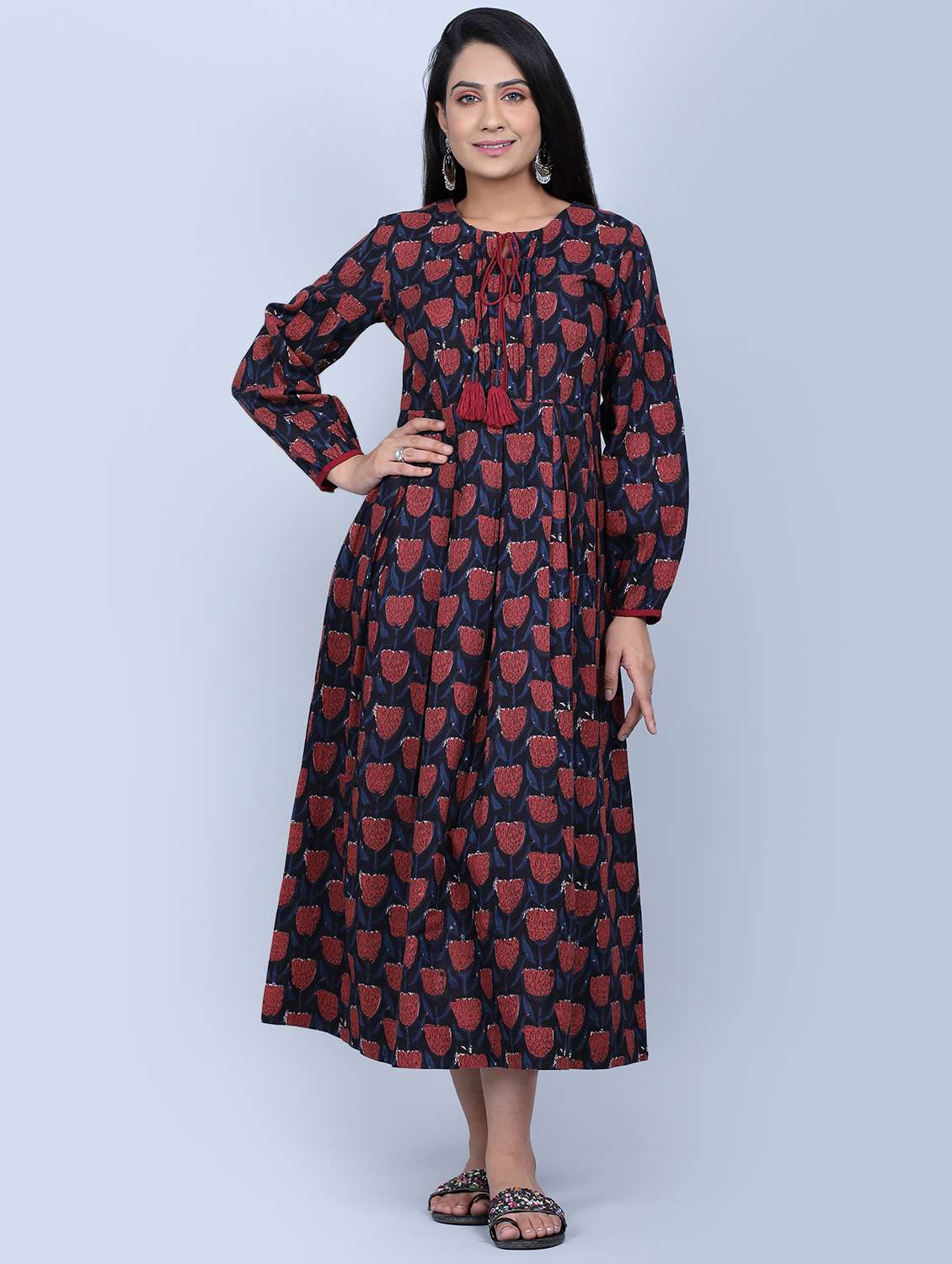 Ethnic Wear Limeroad Dresses Buy For 999 Buy Online Blue Rayon Fit