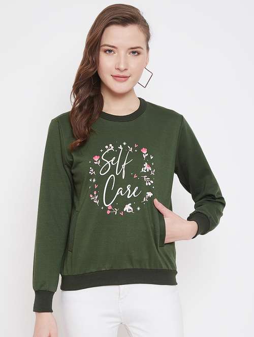 women's front print sweatshirt - 17433166 - Standard Image - 0