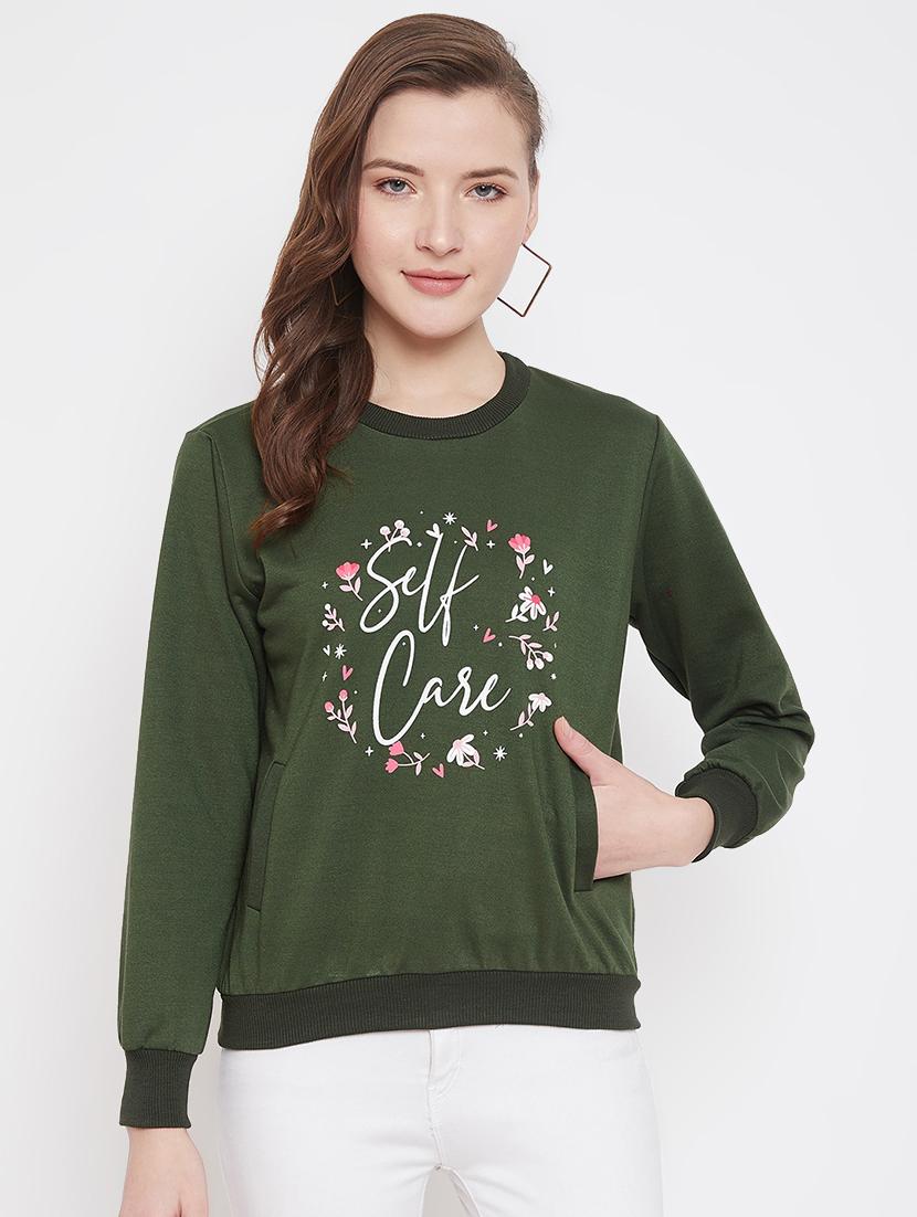 women's front print sweatshirt - 17433166 - Zoom Image - 0