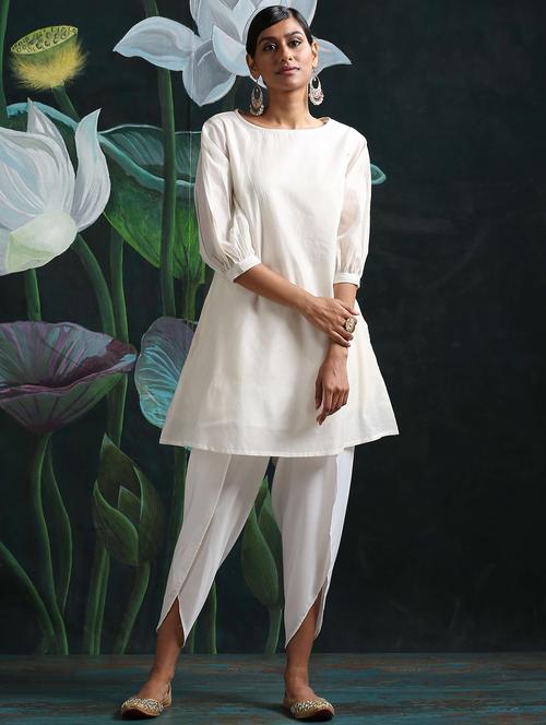 solid a-line kurta - 17434882 - Standard Image - 0