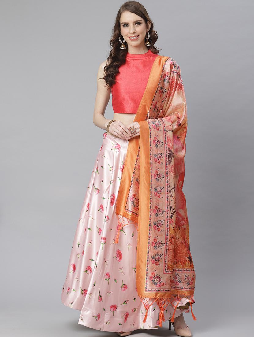floral print flared lehenga - 17436426 -  Zoom Image - 0