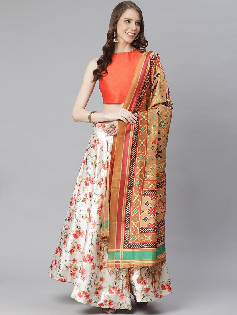 floral print flared lehenga - 17436439 - Zoom Image - 0