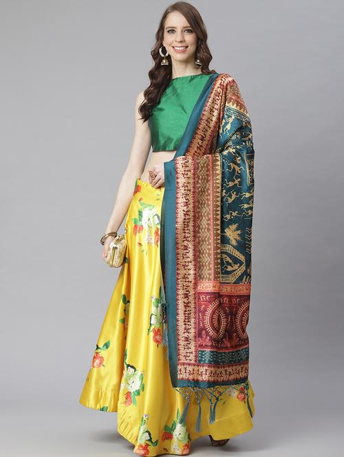 floral print flared lehenga - 17436447 - Standard Image - 0