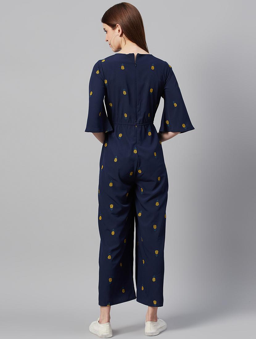 embroidered full leg jumpsuit - 17436793 - Standard Image - 3