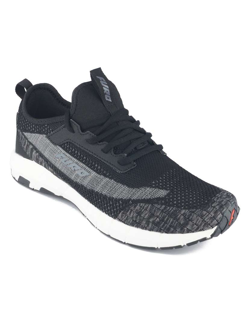 black mesh sport shoes