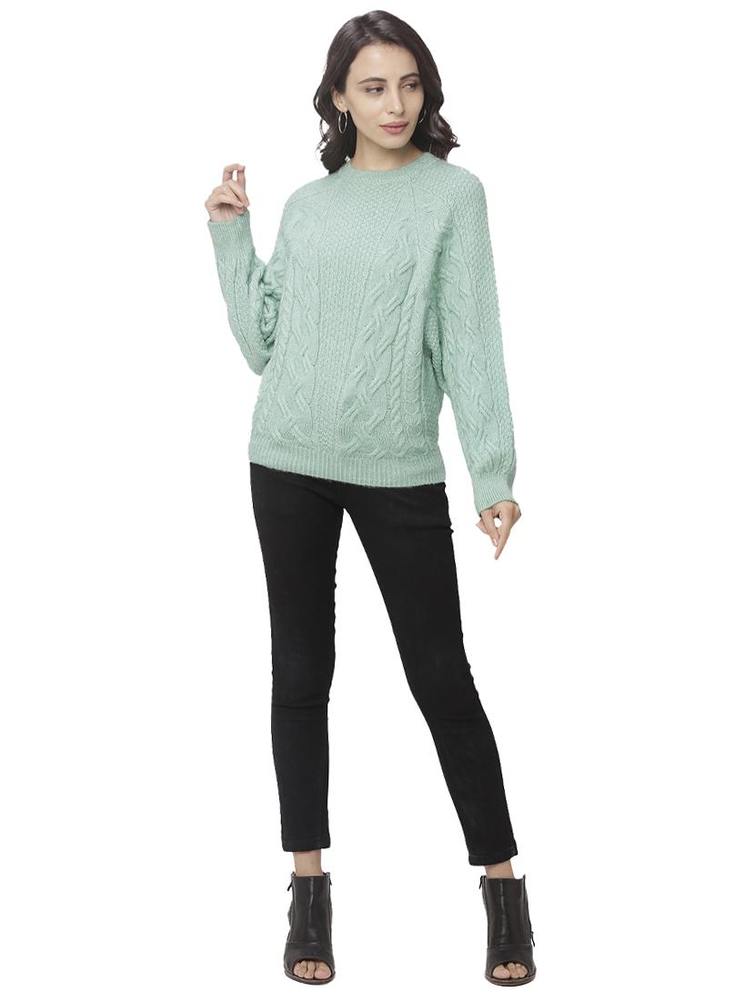 crew neck acrylic pullover - 17437297 - Standard Image - 3