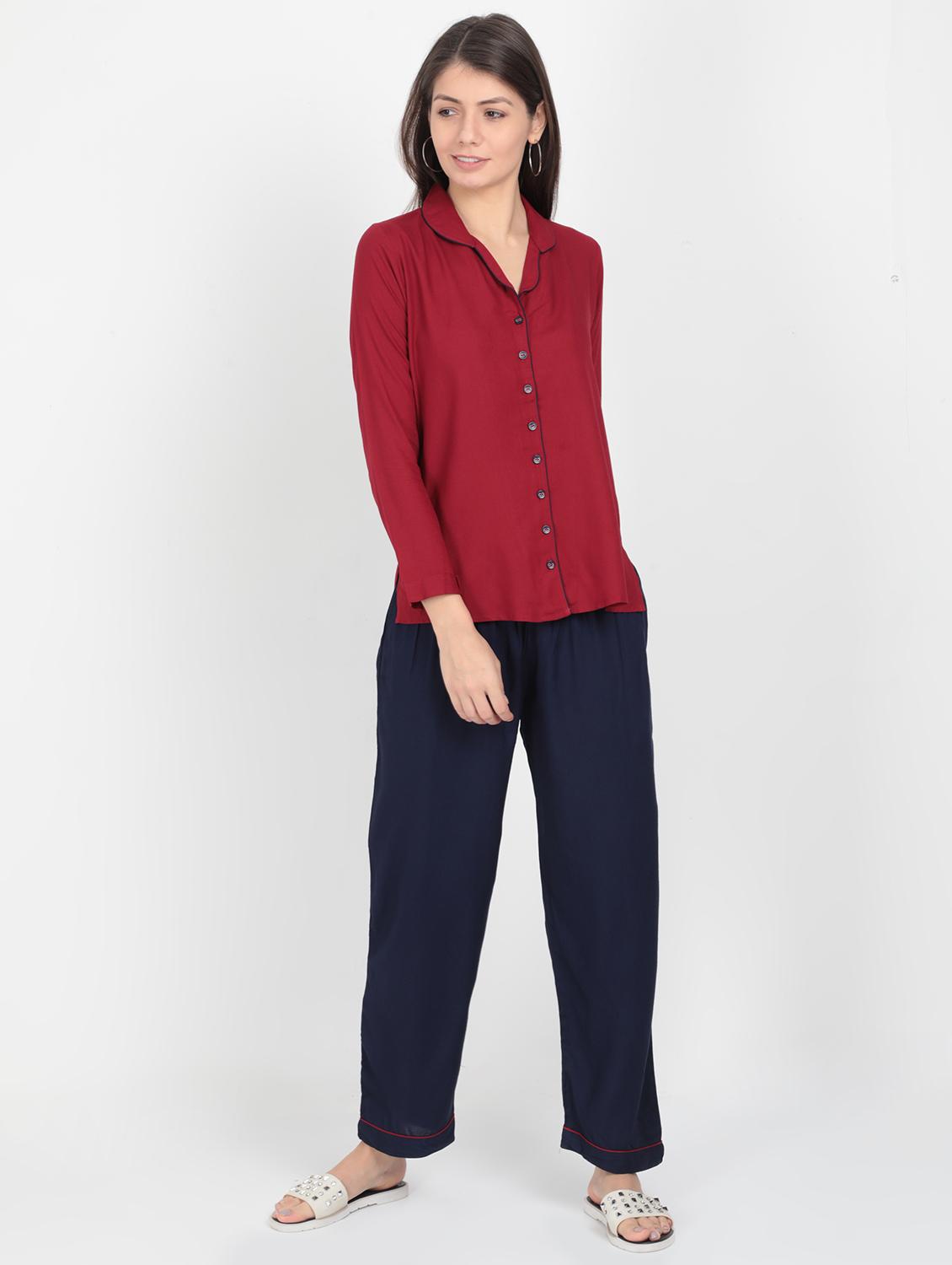 multi colored nightwear pajama set - 17437998 - Zoom Image - 0