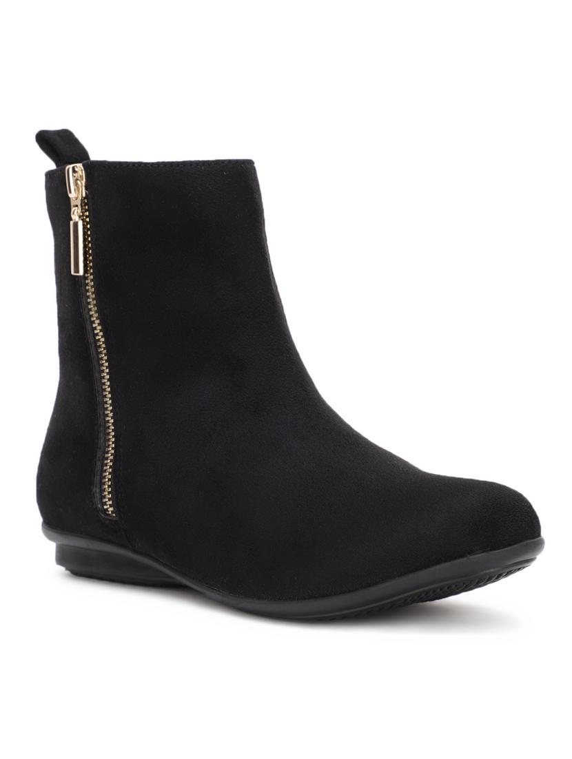 black suede ankle  boots - 17438103 -  Zoom Image - 0