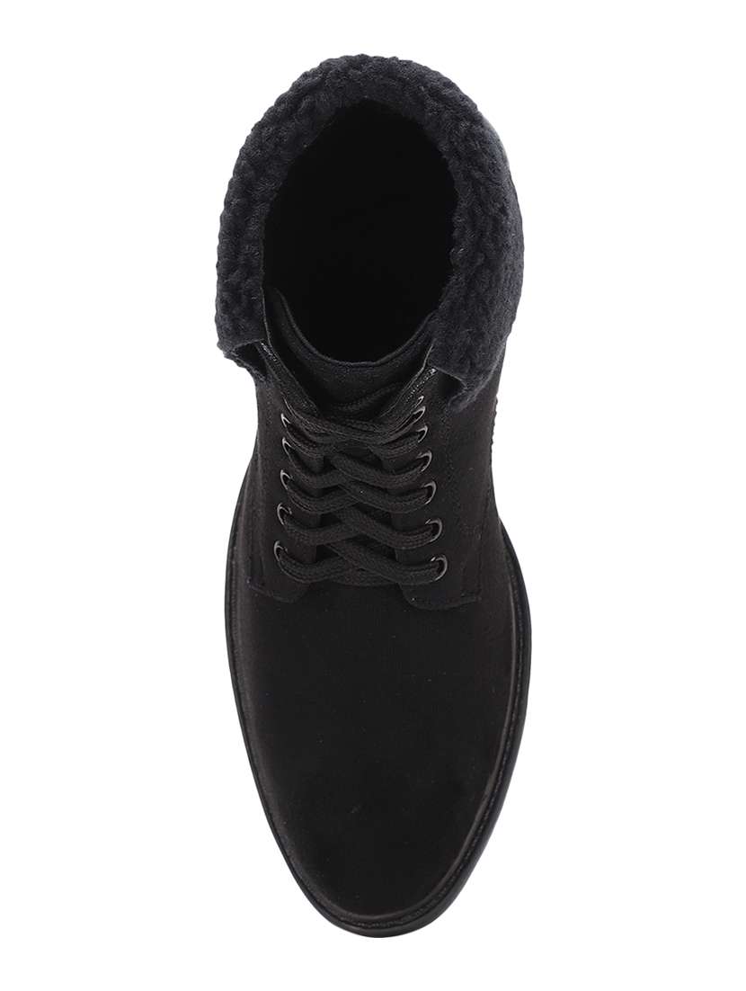 black suede ankle  boots - 17438108 -  Standard Image - 3