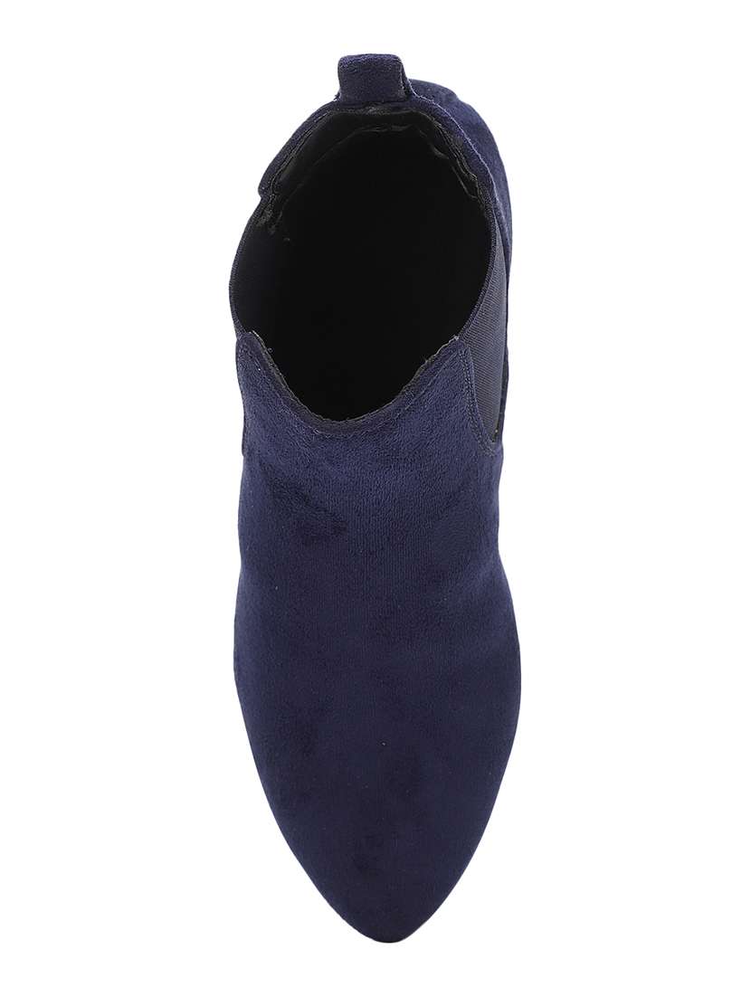 navy suede ankle  boots - 17438118 -  Standard Image - 3