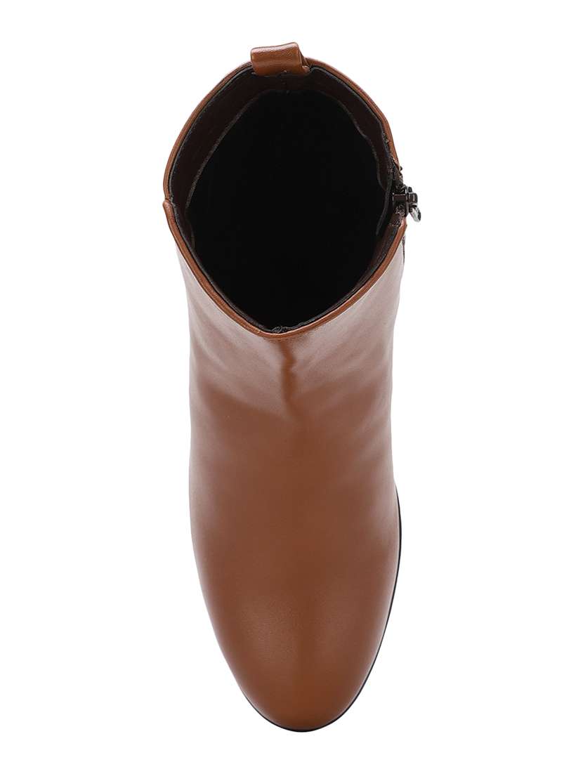 tan faux leather ankle  boots - 17438140 -  Standard Image - 3