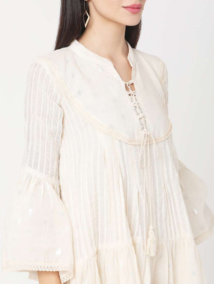 women's fit & flare self design dress - 17438573 -  Standard Image - 3