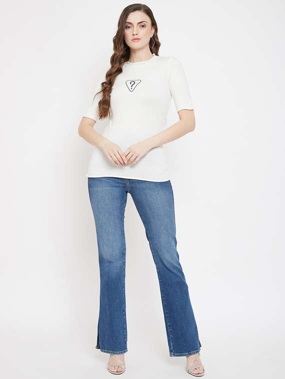 crew neck wool top - 17439218 -  Standard Image - 3