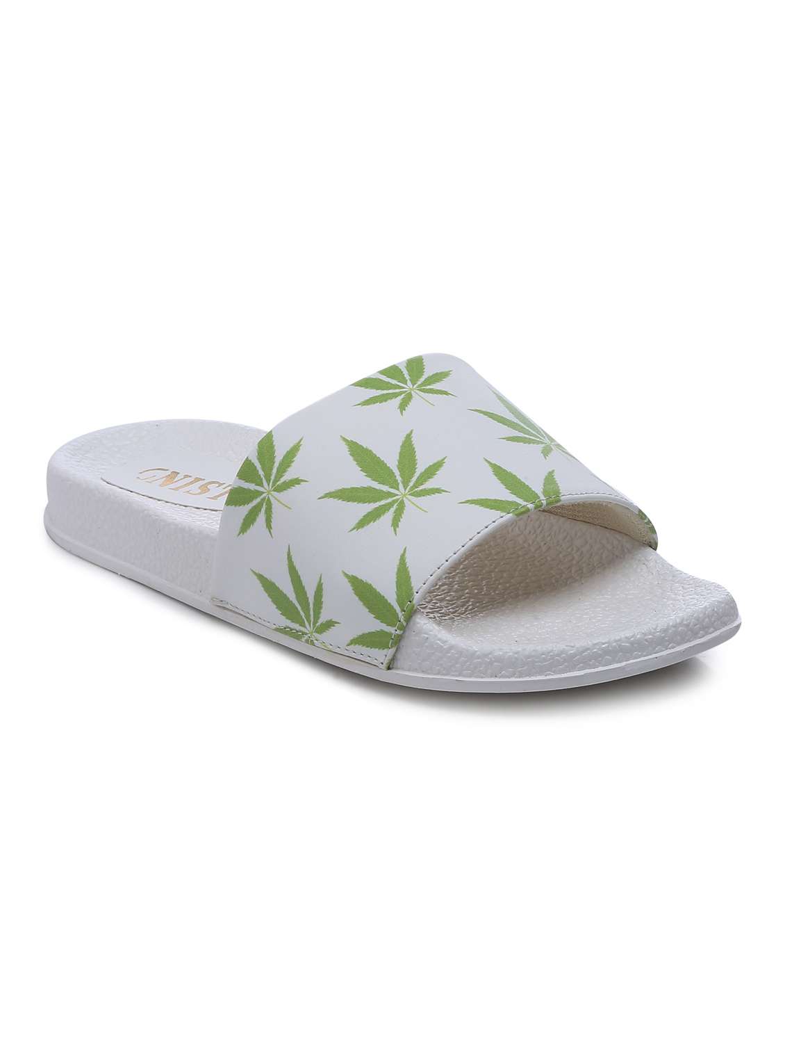 white  slip on flip flop