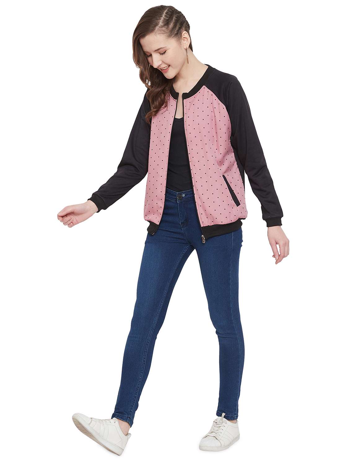 raglan sleeved polka dot jacket  - 17440637 -  Standard Image - 3