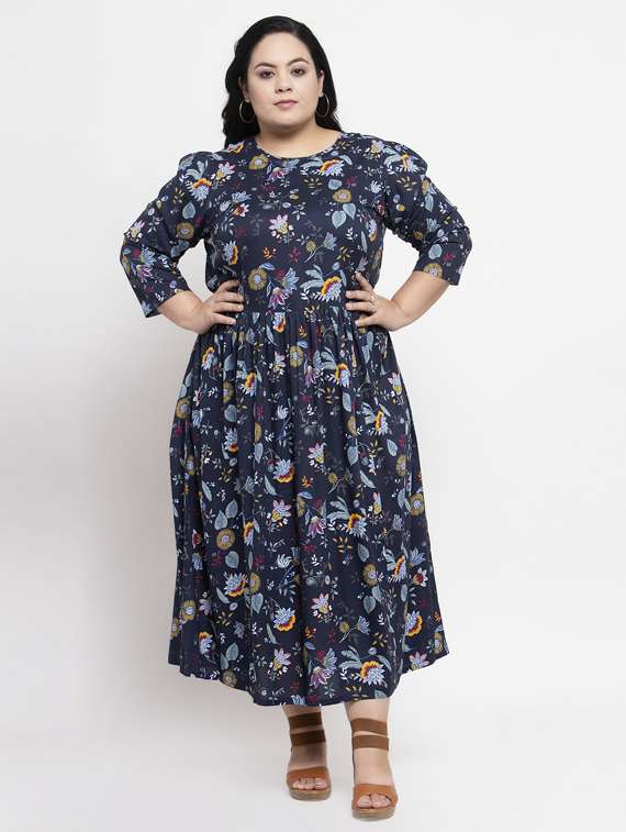 women's fit & flare floral dress