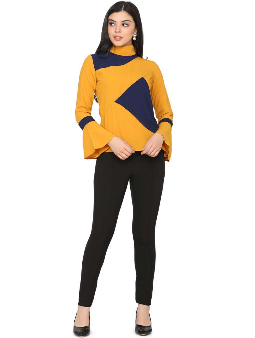 women's straight high neck top - 17442130 -  Standard Image - 3