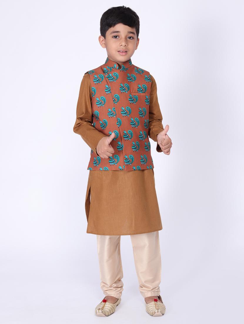 stand collar nehru jacket - 17442979 - Standard Image - 3