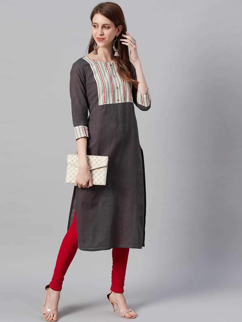 women's straight kurta - 17443225 -  Standard Image - 3