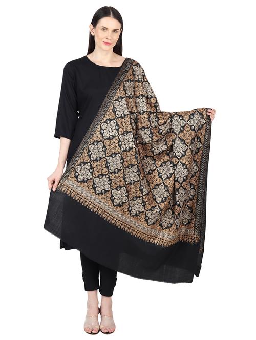 black wool shawl - 17444536 -  Standard Image - 0