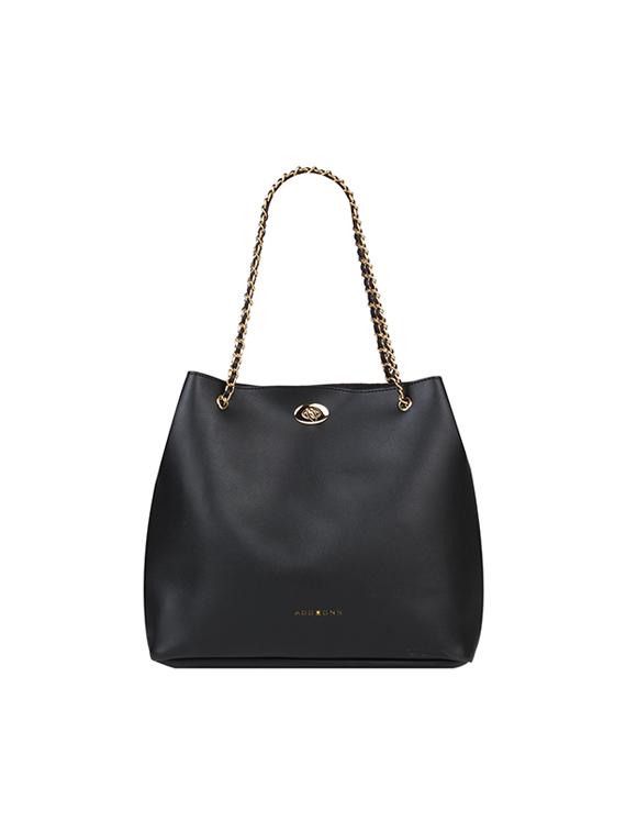 black leatherette (pu) handbag - 17451075 - Zoom Image - 0