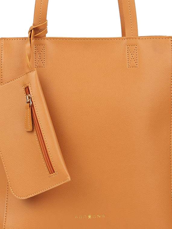 yellow leatherette (pu) handbag - 17451080 -  Standard Image - 3