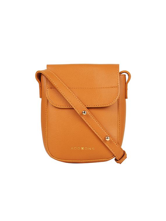 yellow leatherette (pu) sling bag - 17451092 - Zoom Image - 0