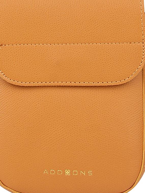 yellow leatherette (pu) sling bag - 17451092 - Standard Image - 3