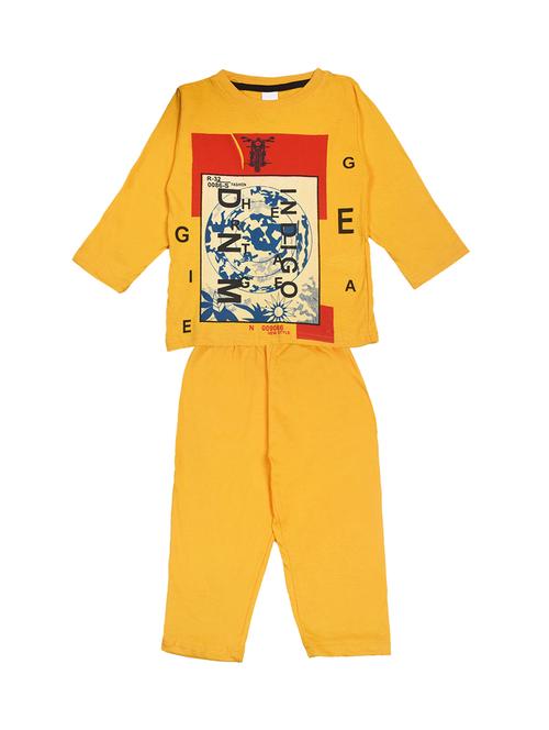 yellow cotton blend full length sets  - 17451497 -  Standard Image - 0
