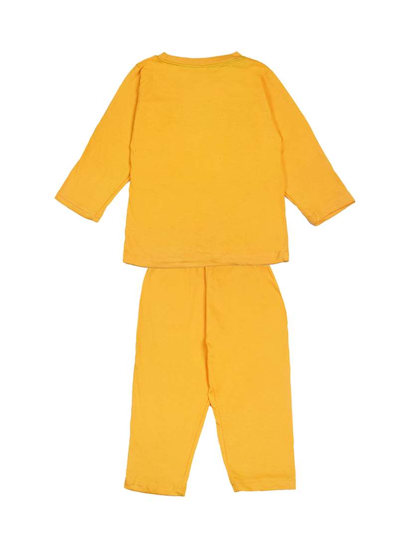 yellow cotton blend full length sets - 17451498 - Standard Image - 3
