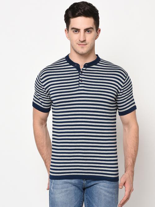 grey striped t-shirt - 17453501 -  Standard Image - 0