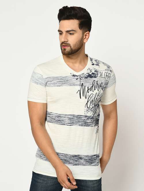white printed t-shirt - 17453587 -  Standard Image - 0
