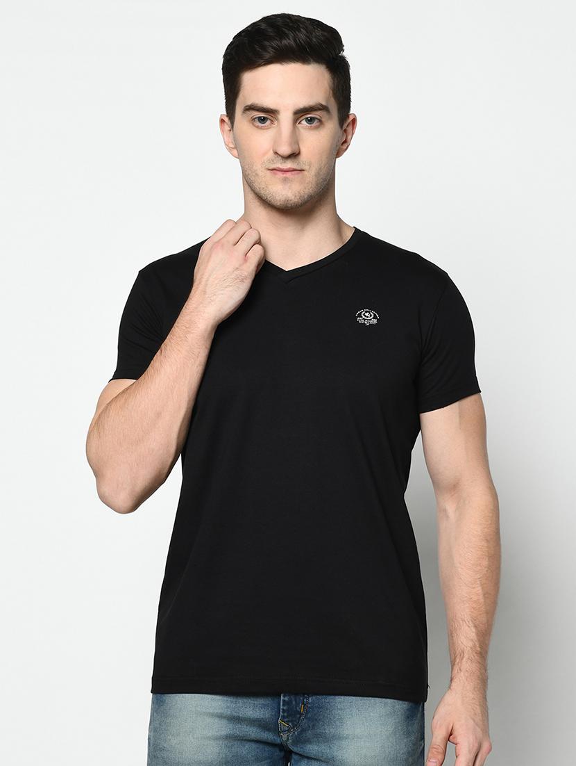 black solid t-shirt - 17453655 - Zoom Image - 0